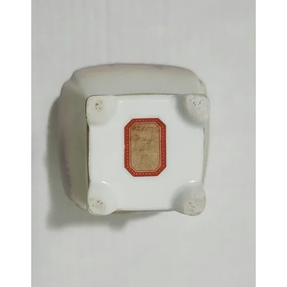 Antique or Vintage Nippon Small Porcelain Potpourri Jar with Lid Sailboat Scene - Picture 9 of 9